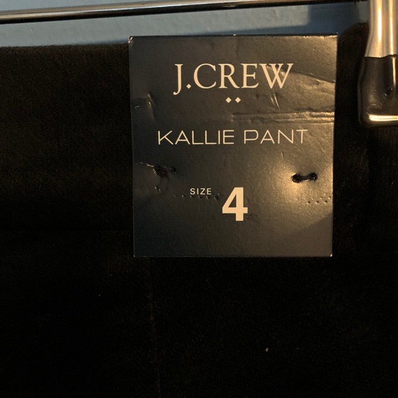 J. Crew "Kallie" Black Velvet Pant - Picture 5 of 16